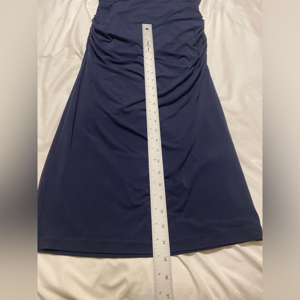 Banana Republic Women’s Navy Blue Mid Stretchy Sleeveless Dress Size M EUC - Picture 5 of 10